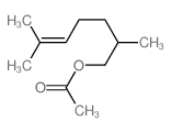 5-Hepten-1-ol,2,6-dimethyl-, 1-acetate structure