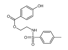 2-[(4-methylphenyl)sulfonylamino]ethyl 4-hydroxybenzoate结构式