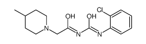 N-[(2-chlorophenyl)carbamoyl]-2-(4-methylpiperidin-1-yl)acetamide结构式