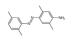 4-(2,5-dimethyl-phenylazo)-2,5-dimethyl-aniline结构式