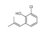2-chloro-6-(2-methylprop-1-enyl)phenol Structure