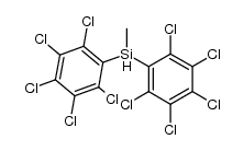 Bis-(pentachlorphenyl)-methylsilan Structure