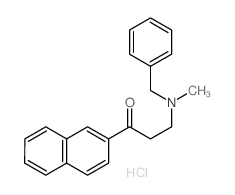 1-Propanone,3-[methyl(phenylmethyl)amino]-1-(2-naphthalenyl)-,hydrochloride (1:1) structure