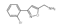 C-[3-(2-BROMO-PHENYL)-ISOXAZOL-5-YL]-METHYLAMINE Structure