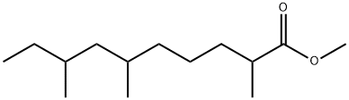 2,6,8-Trimethyldecanoic acid methyl ester结构式