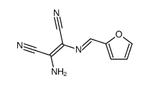 2-amino-3-(furan-2-ylmethylideneamino)but-2-enedinitrile结构式