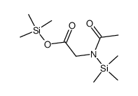 N-Acetyl-N-(trimethylsilyl)glycine trimethylsilyl ester Structure