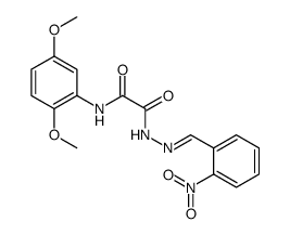 N-(2,5-dimethoxyphenyl)-N'-[(E)-(2-nitrophenyl)methylideneamino]oxamide Structure