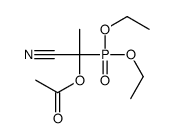 (1-cyano-1-diethoxyphosphorylethyl) acetate结构式