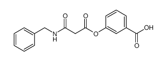 3-[2-(benzylaminocarbonyl)-ethanoyl]-oxybenzoic acid结构式