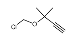 chloromethyl 1,1-dimethyl-2-propynyl ether Structure