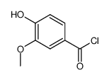 4-Hydroxy-3-methoxybenzoyl chloride Structure