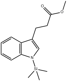 1-(Trimethylsilyl)-1H-indole-3-propanoic acid methyl ester structure