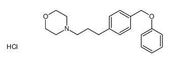 4-[3-[4-(phenoxymethyl)phenyl]propyl]morpholine,hydrochloride structure