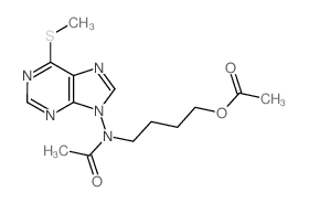 Acetamide,N-[4-(acetyloxy)butyl]-N-[6-(methylthio)-9H-purin-9-yl]- picture