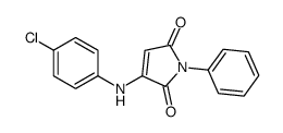 3-(4-chloroanilino)-1-phenylpyrrole-2,5-dione Structure