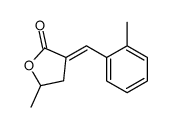 5-methyl-3-[(2-methylphenyl)methylidene]oxolan-2-one结构式