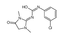 1-(3-chlorophenyl)-3-(1,3-dimethyl-4-oxoimidazolidin-2-ylidene)urea Structure
