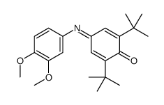 2,6-ditert-butyl-4-(3,4-dimethoxyphenyl)iminocyclohexa-2,5-dien-1-one Structure
