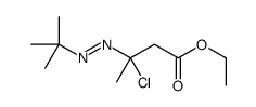 ethyl 3-(tert-butyldiazenyl)-3-chlorobutanoate结构式