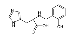 (2S)-2-[(2-hydroxyphenyl)methylamino]-3-(1H-imidazol-5-yl)propanoic acid Structure