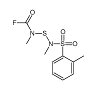 N-methyl-N-[methyl-(2-methylphenyl)sulfonylamino]sulfanylcarbamoyl fluoride结构式