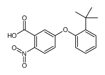 5-(2-tert-butylphenoxy)-2-nitrobenzoic acid Structure