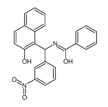 N-[(2-hydroxynaphthalen-1-yl)-(3-nitrophenyl)methyl]benzamide Structure