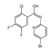 N-(5-bromopyridin-2-yl)-2-chloro-4,5-difluorobenzamide结构式