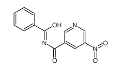 N-benzoyl-5-nitropyridine-3-carboxamide结构式