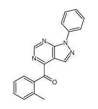 (1-phenyl-1H-pyrazolo[3,4-d]pyrimidin-4-yl)(o-tolyl)methanone Structure