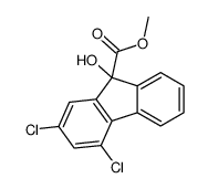 methyl 2,4-dichloro-9-hydroxyfluorene-9-carboxylate结构式