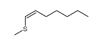 1c-methylsulfanyl-hept-1-ene结构式