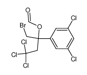 α-(bromomethyl)-3,5-dichloro-α-(2,2,2-trichloroethyl)benzyl formate结构式