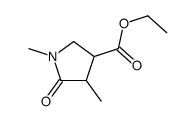 ethyl 1,4-dimethyl-5-oxopyrrolidine-3-carboxylate结构式