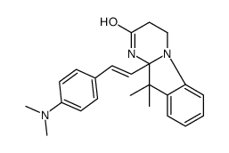 10a-[2-[4-(dimethylamino)phenyl]vinyl]-3,4,10,10a-tetrahydro-10,10-dimethylpyrimido[1,2-a]indol-2(1H)-one结构式