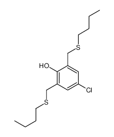 2,6-bis(butylsulfanylmethyl)-4-chlorophenol结构式