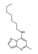 N-heptyl-5-methylpyrazolo[1,5-a]pyrimidin-7-amine结构式