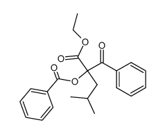 2-Benzoyl-2-(benzoyloxy)-4-methylvaleric acid ethyl ester结构式