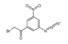 1-(3-azido-5-nitrophenyl)-2-bromoethanone结构式