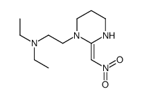 N,N-diethyl-2-[2-(nitromethylidene)-1,3-diazinan-1-yl]ethanamine结构式