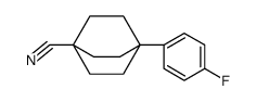 4-(4-fluorophenyl)bicyclo[2.2.2]octane-1-carbonitrile结构式
