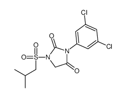 3-(3,5-dichlorophenyl)-1-(2-methylpropylsulfonyl)imidazolidine-2,4-dione Structure