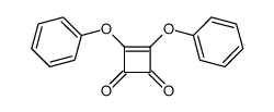 3,4-diphenoxycyclobut-3-ene-1,2-dione结构式