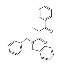 N,N-dibenzyl-2-benzoylpropionamide Structure