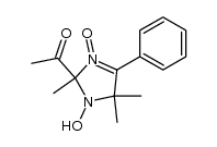 1-hydroxy-2-acetyl-2,5,5-trimethyl-4-phenyl-3-imidazoline-3-oxide结构式
