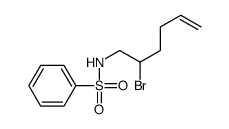 N-(2-bromohex-5-enyl)benzenesulfonamide Structure