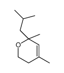 4,6-dimethyl-6-(2-methylpropyl)-2,3-dihydropyran结构式