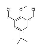 5-tert-butyl-1,3-bis(chloromethyl)-2-methoxybenzene结构式