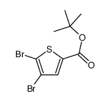 tert-butyl 4,5-dibromothiophene-2-carboxylate Structure